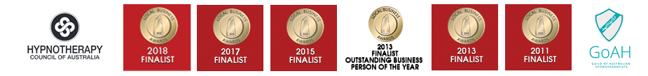 Hypnotherapy Council of Australia — Finalist awards 2011, 2013, 2015, 2017, 2018 and GoAH member